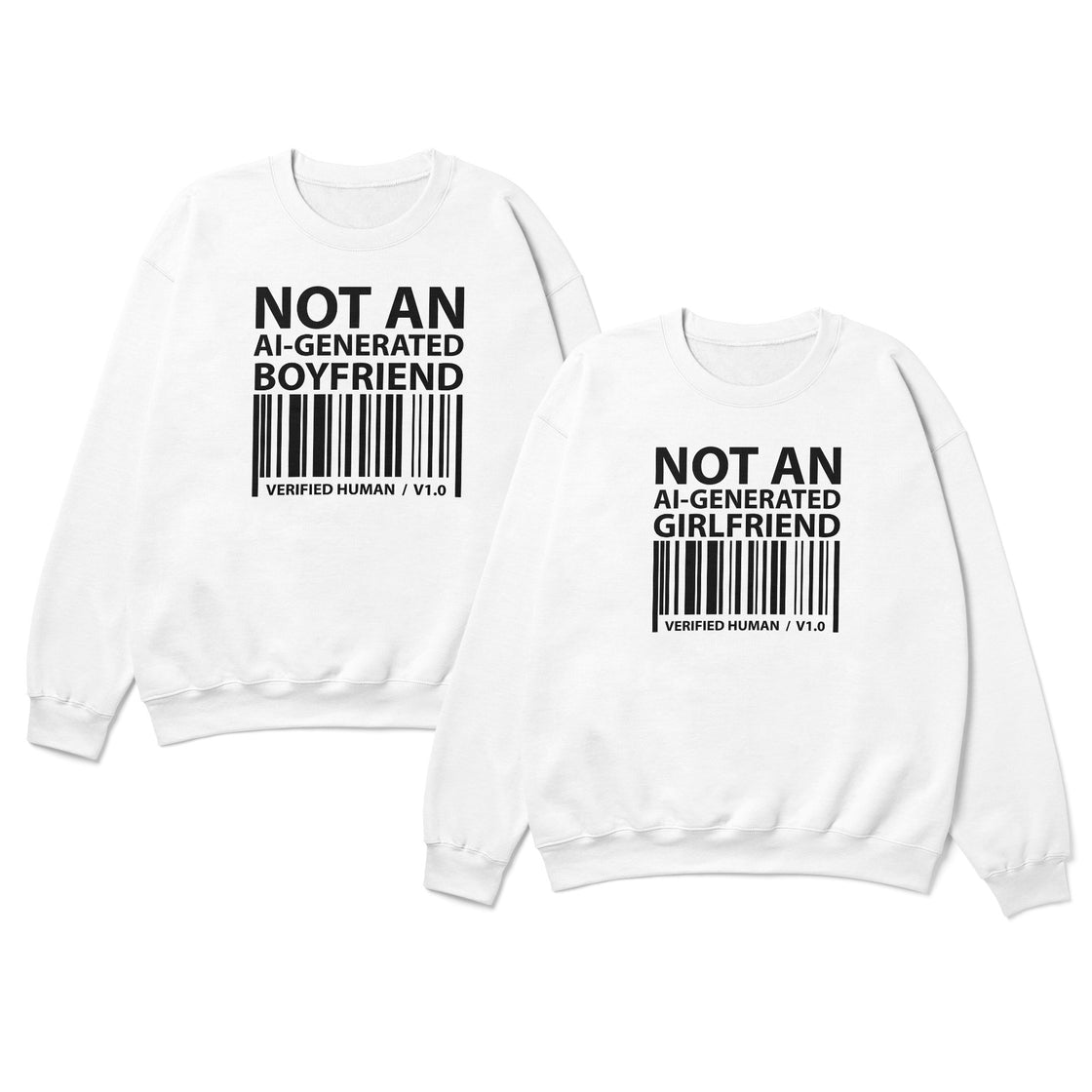 Not an AI-Generated Match – Verified Human Couple Outfit