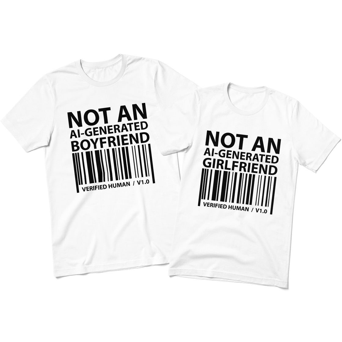 Not an AI-Generated Match – Verified Human Couple Outfit