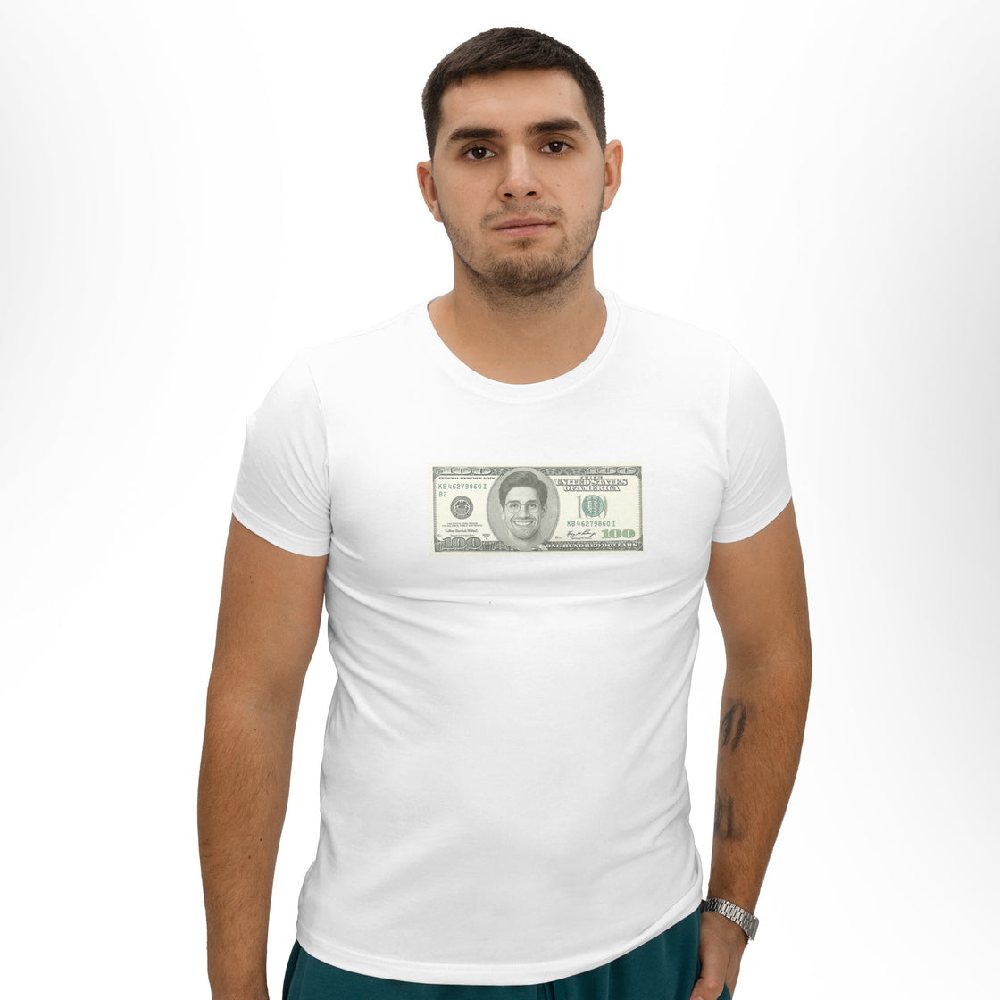 Custom Money Bill Matching Outfits – Add Your Faces on Dollar Bills for a One-of-a-Kind Couple Look