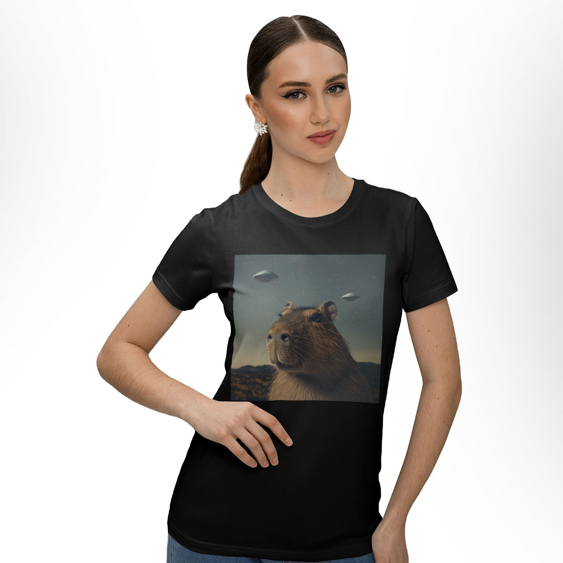 UFO Capybara – Funny Matching Outfit for His & Hers Moments