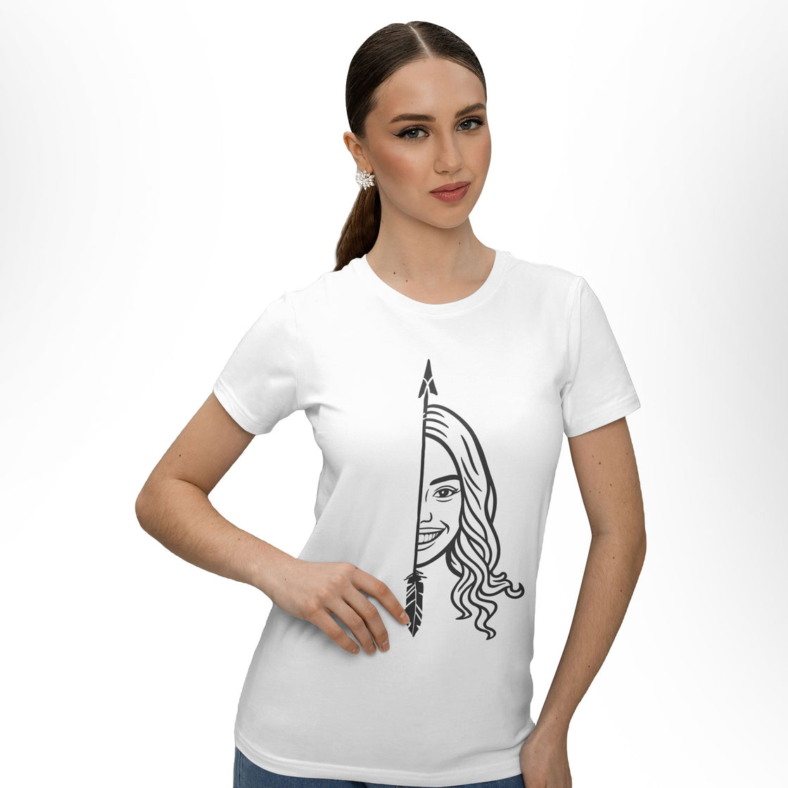 Custom Half-Face Matching Outfits – Personalized Couple Shirts with Your Faces Forming One Complete Design