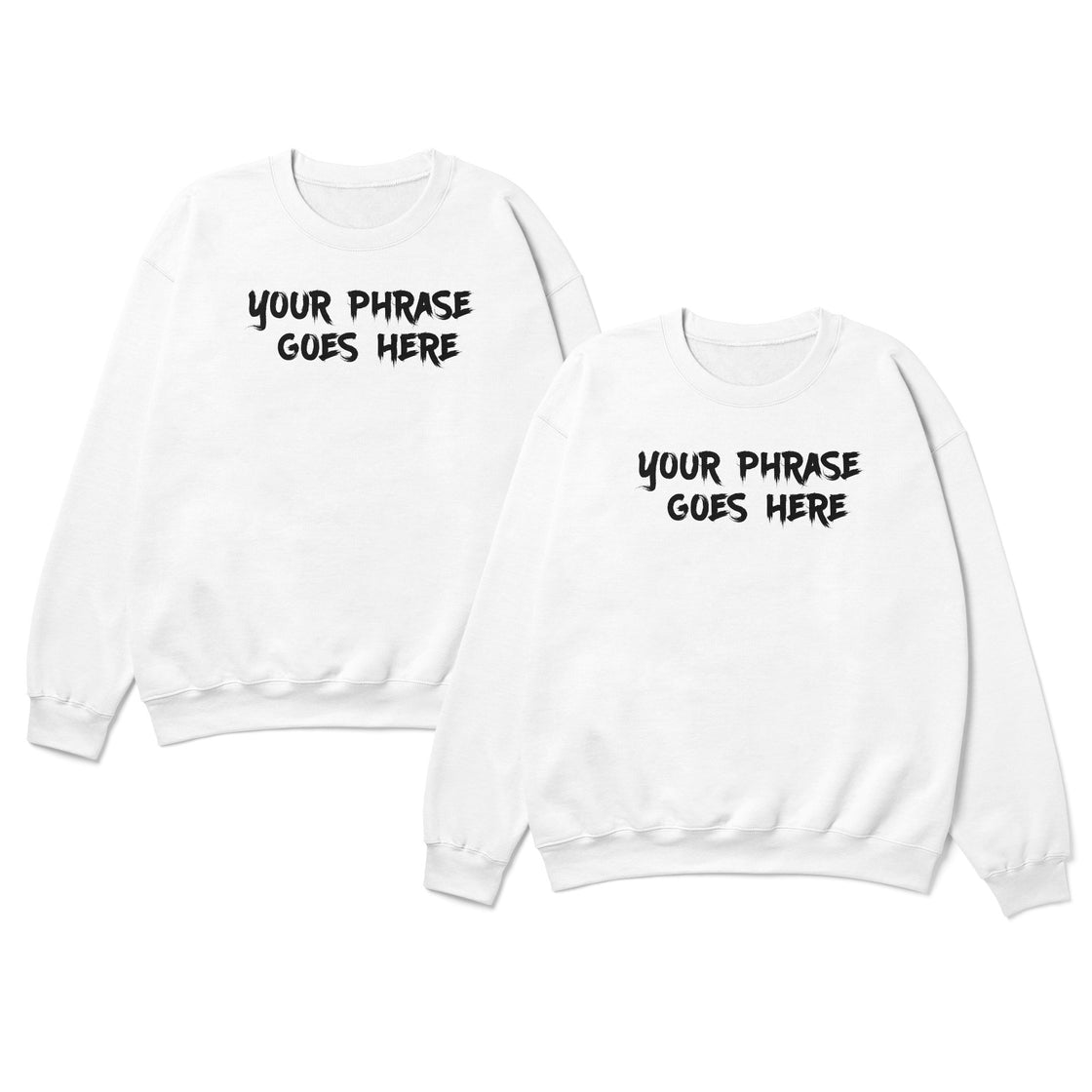 Custom Text Matching Outfits β Create Personalized Couple Shirts with Your Own Phrase