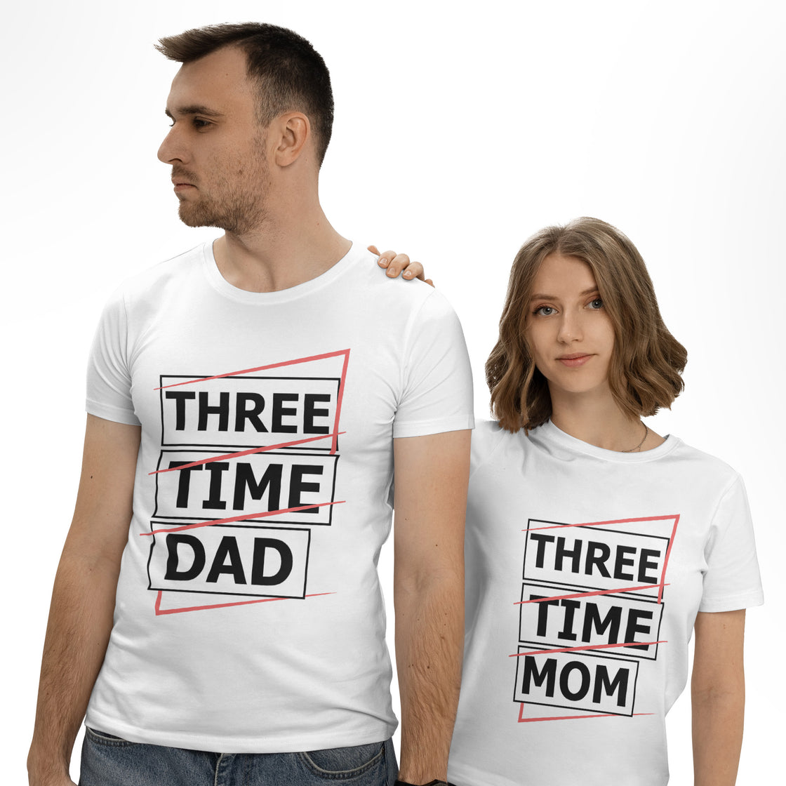 Three Time Mom & Three Time Dad β Fun & Fierce Matching Outfits for Parents of Three