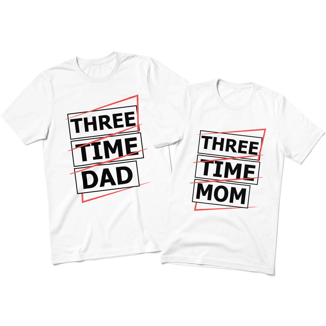 Three Time Mom & Three Time Dad β Fun & Fierce Matching Outfits for Parents of Three
