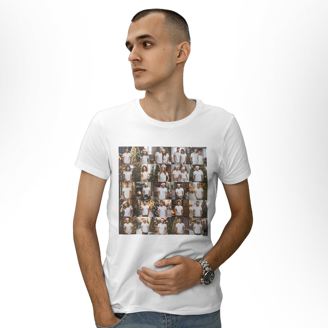 Custom Photo Collage Matching Outfits – Turn Your Favorite Photos Into Personalized Couple Shirts