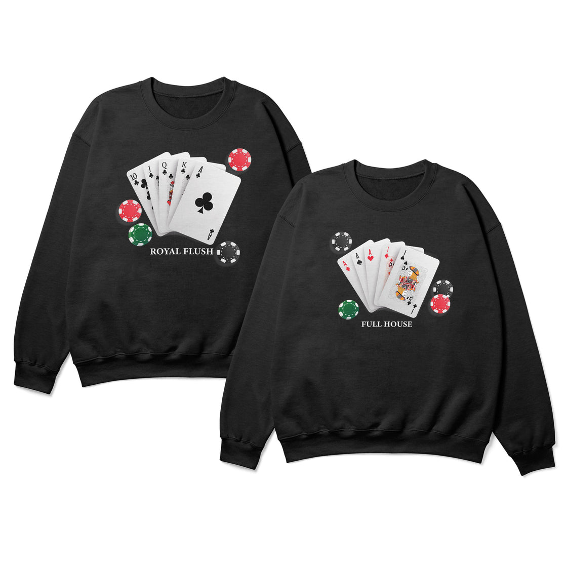 Royal Flush & Full House – Bold Matching Outfit for Couples Who Play to Win