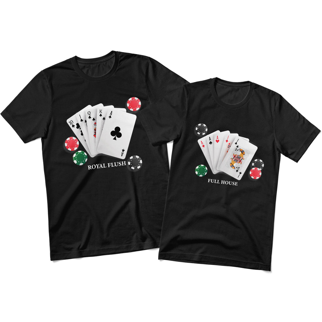 Royal Flush & Full House – Bold Matching Outfit for Couples Who Play to Win