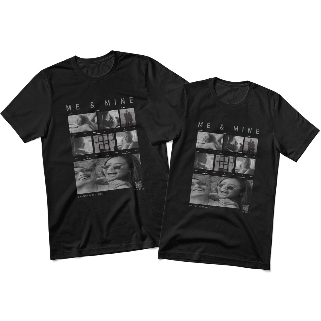 Custom Film Strip Matching Outfits – Turn Your Love Story Photos Into a “Me & Mine” Design