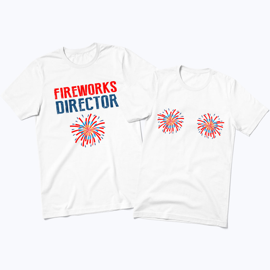 Fireworks Director & Display โ Bold Matching Outfits for Confident Couples
