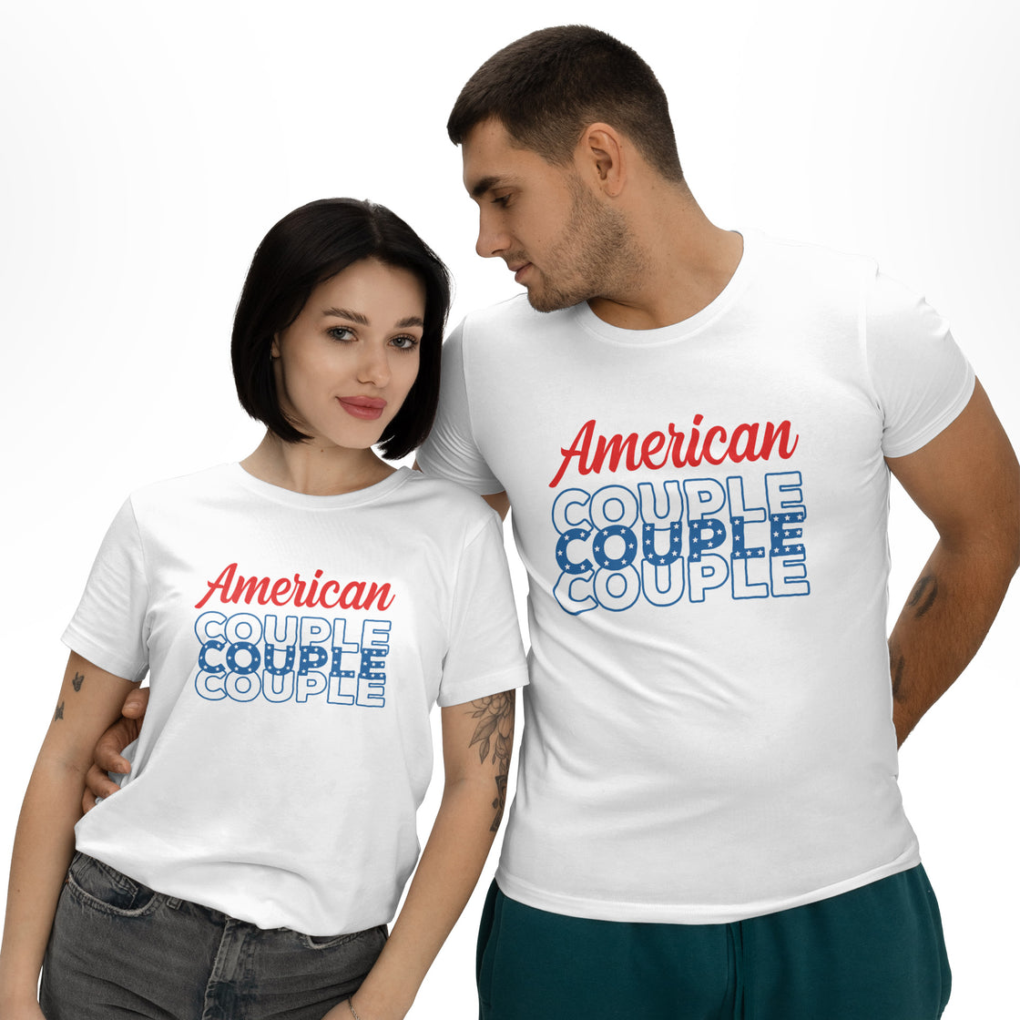 American Couple โ Coordinated Matching Looks for Patriotic Celebrations