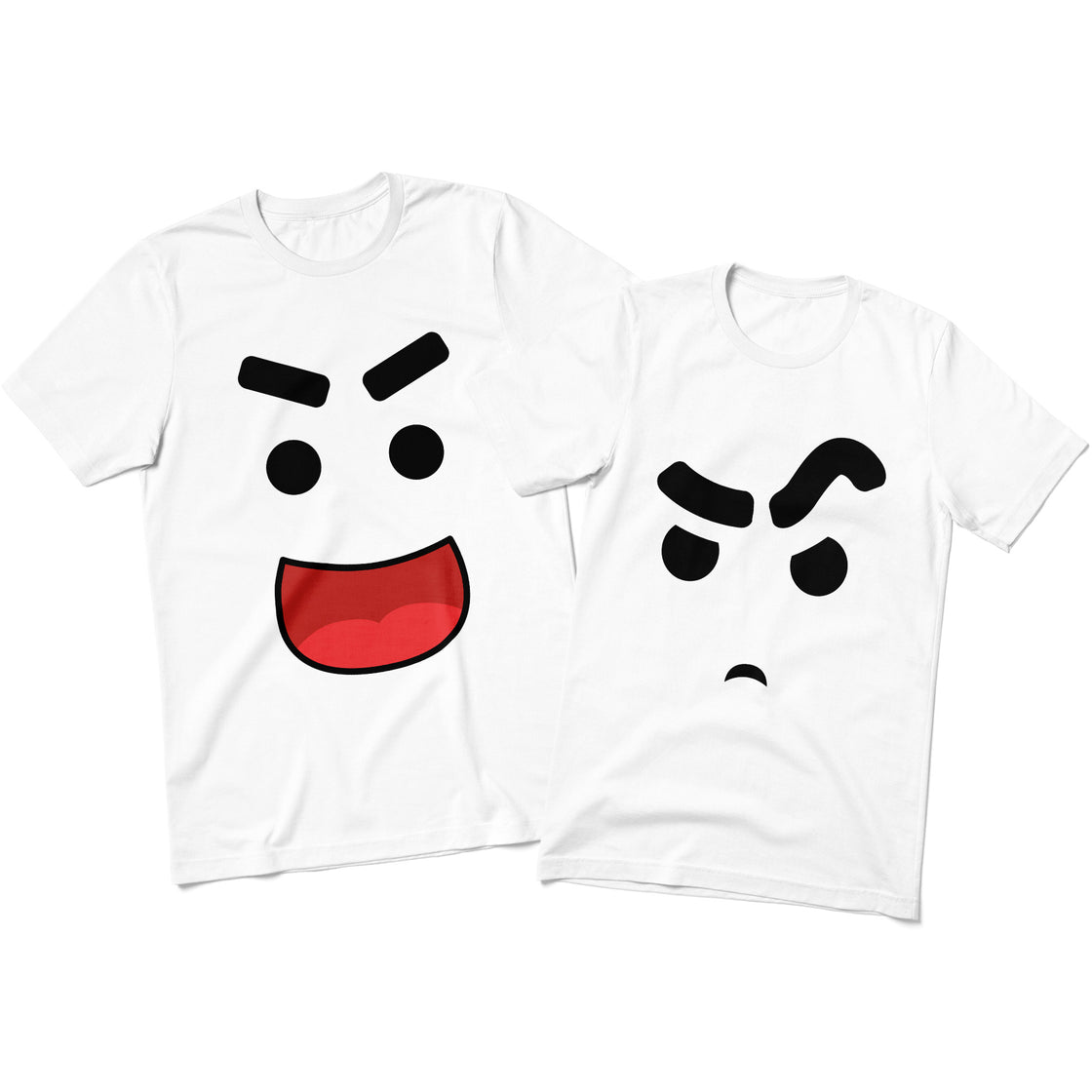 Happy & Judgy โ Funny Matching Faces for Couples with Big Expressions