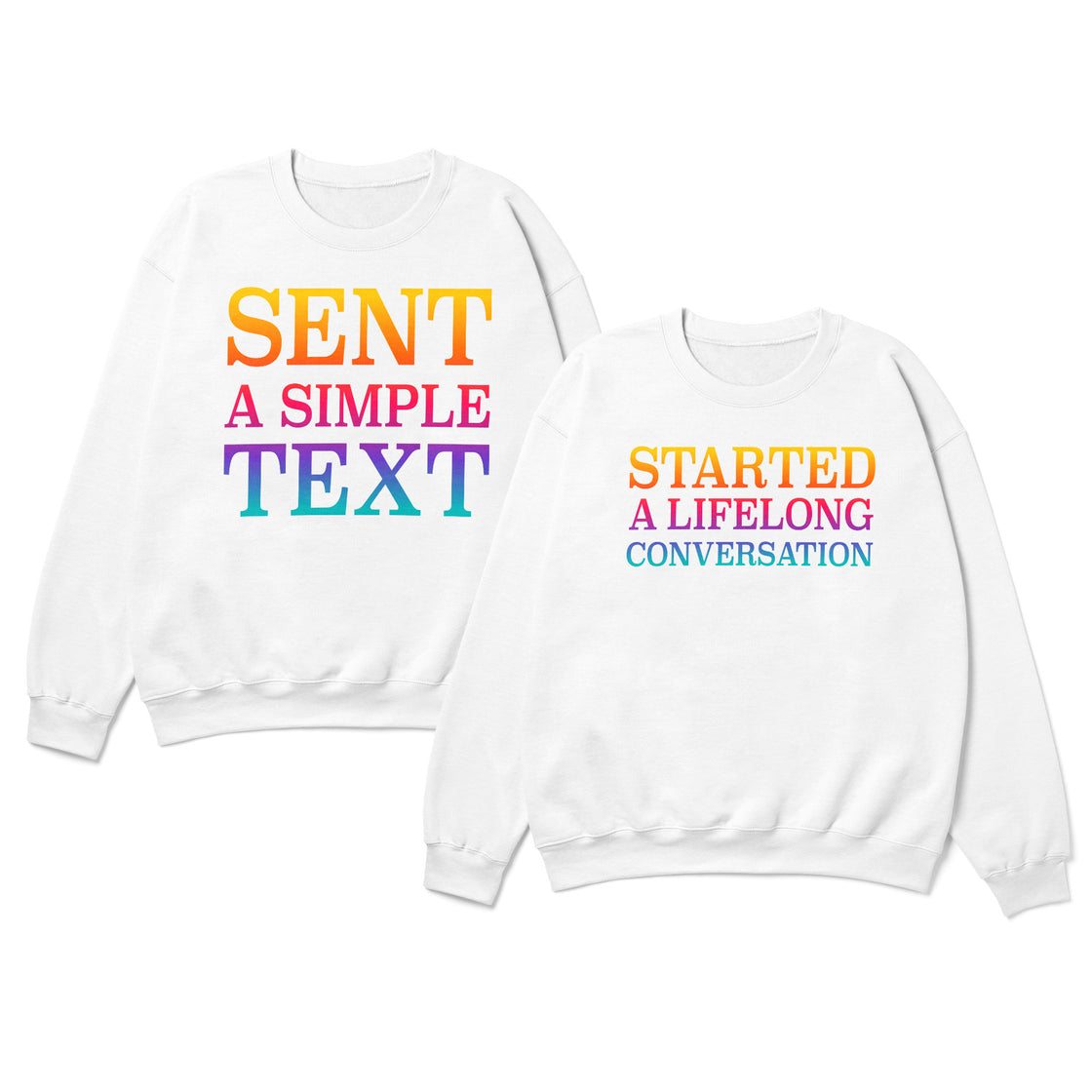 Sent a Simple Text & Started a Lifelong Conversation β Matching Couple Set That Says It All Without Words