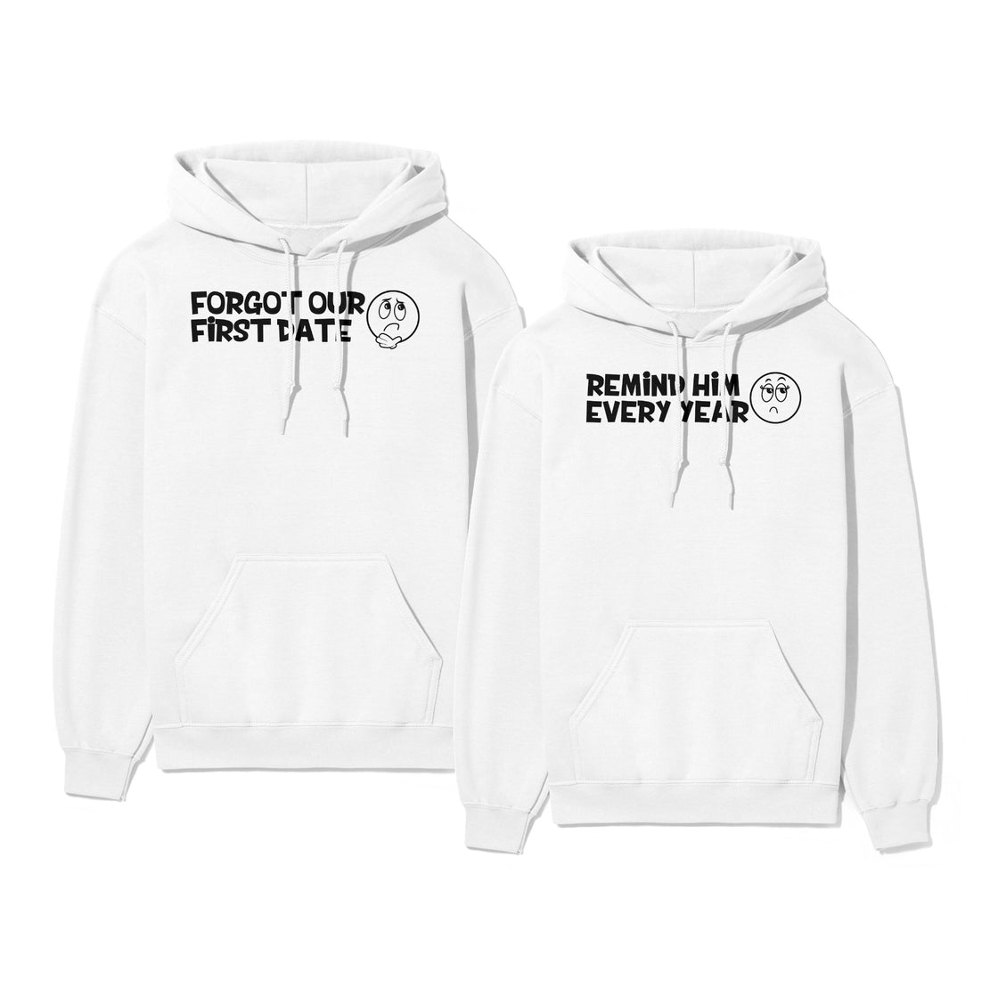 Forgot Our First Date & Remind Him Every Year β Funny Matching Outfits for Couples Who Get Each Other