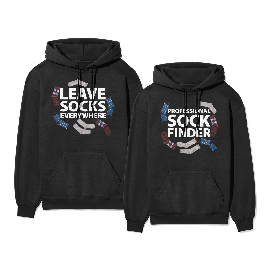 Leave Socks Everywhere & Professional Sock Finder β Funny Matching Outfits for Couples Who Get Each Other