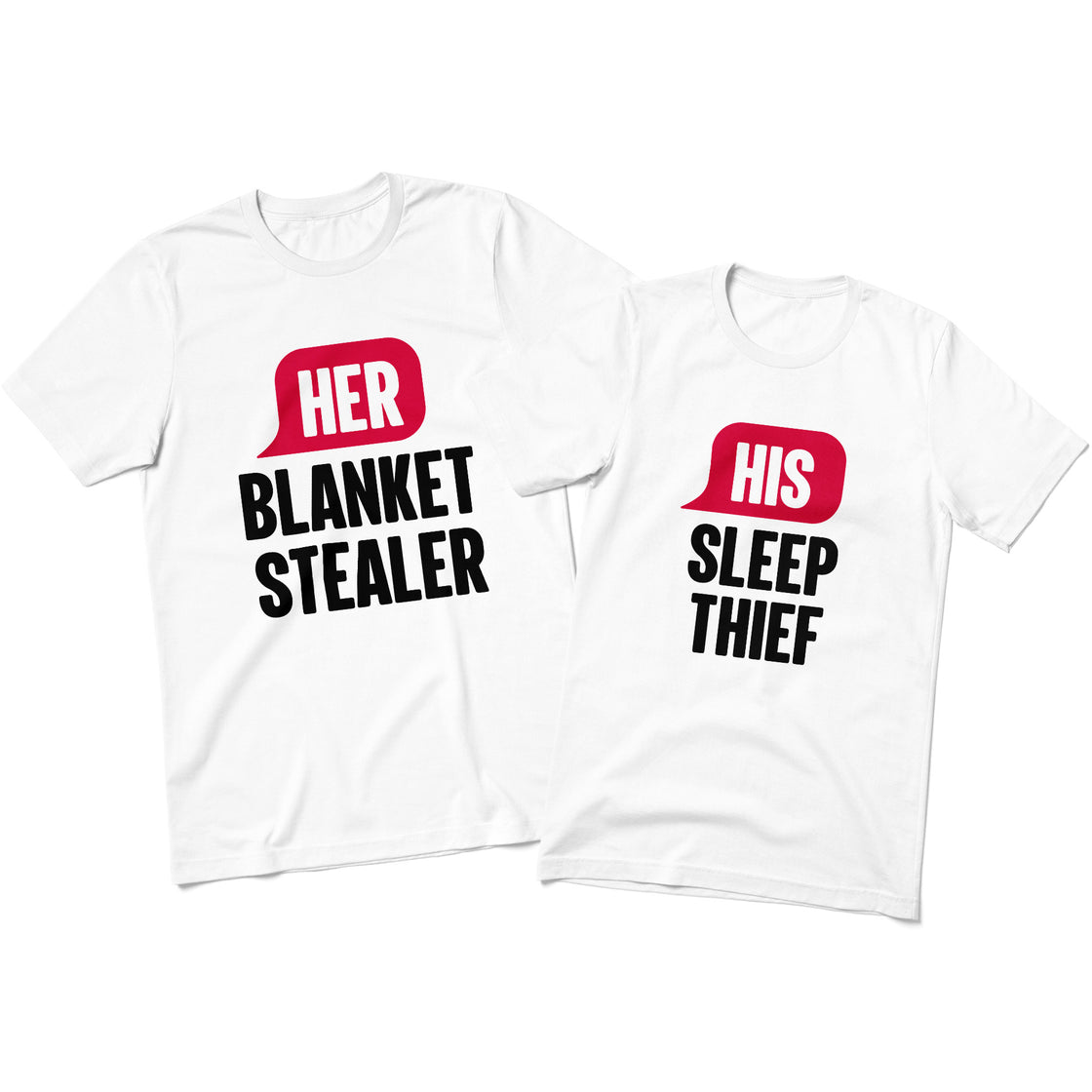 Her Blanket Stealer & His Sleep Thief β Funny His and Hers Outfit Set