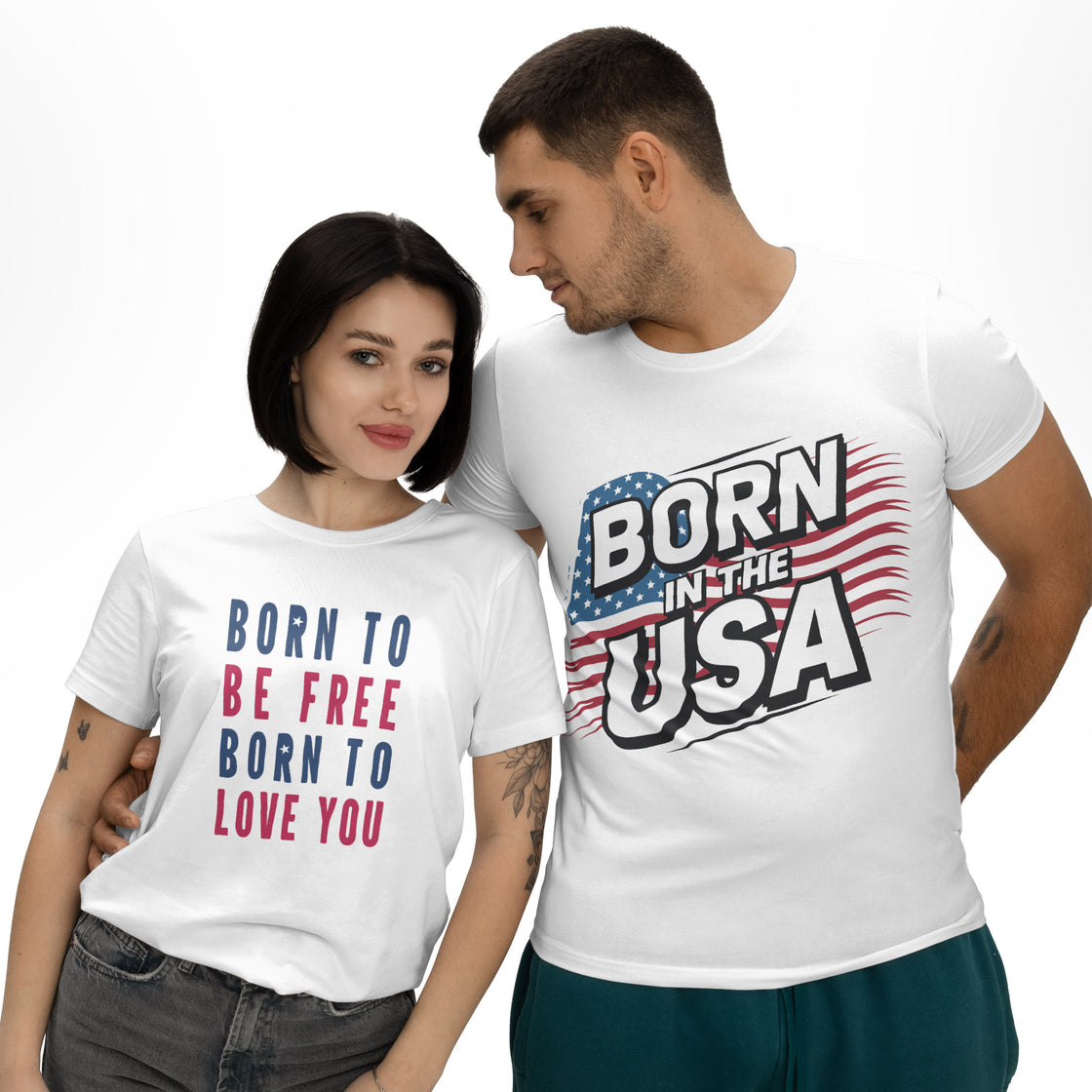 Born in the USA & Born to Be Free Born to Love You β Matching Looks for Holidays & Celebrations