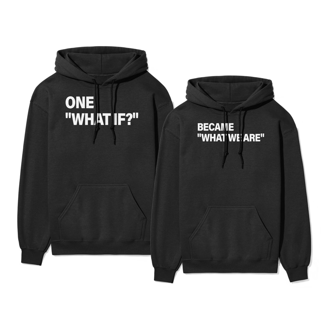 One "What If?" & Became "What We Are” – Matching Couple Set That Says It All Without Words