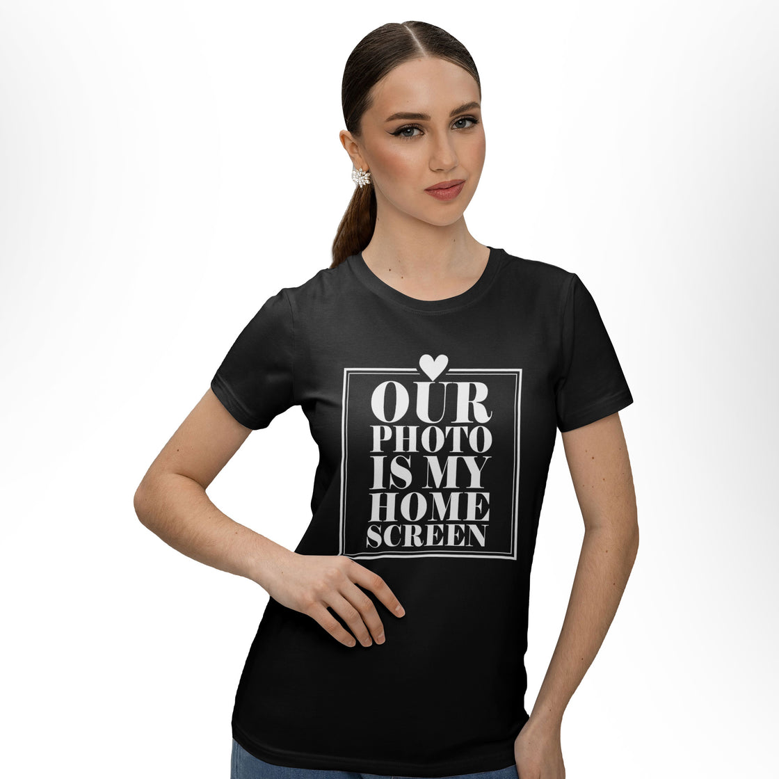 Our Photo Is My Home Screen β Matching Tees for Couples Who Love to Match