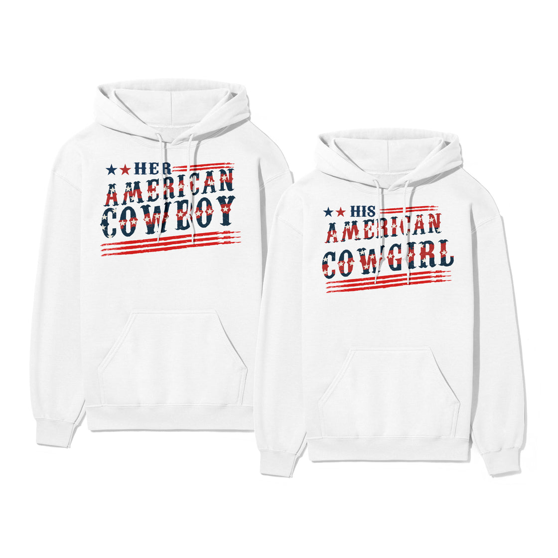 Her American Cowboy & His American Cowgirl β Matching Couple Set That Says It All Without Words