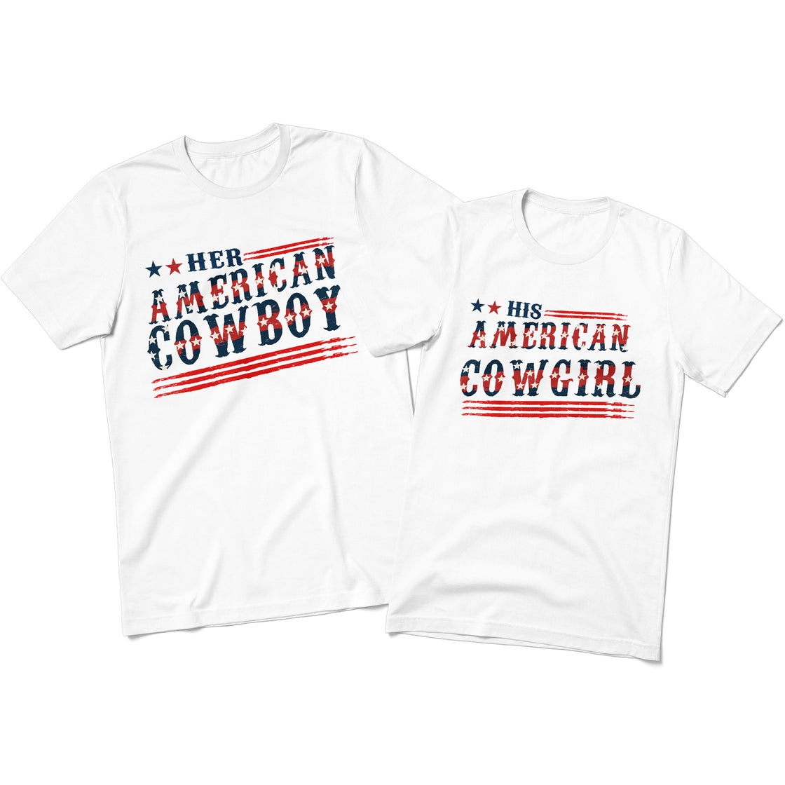 Her American Cowboy & His American Cowgirl β Matching Couple Set That Says It All Without Words