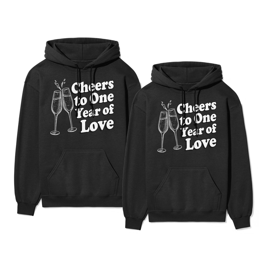 Cheers to One Year of Love β Outfit for Couples β Anniversary Gift Idea