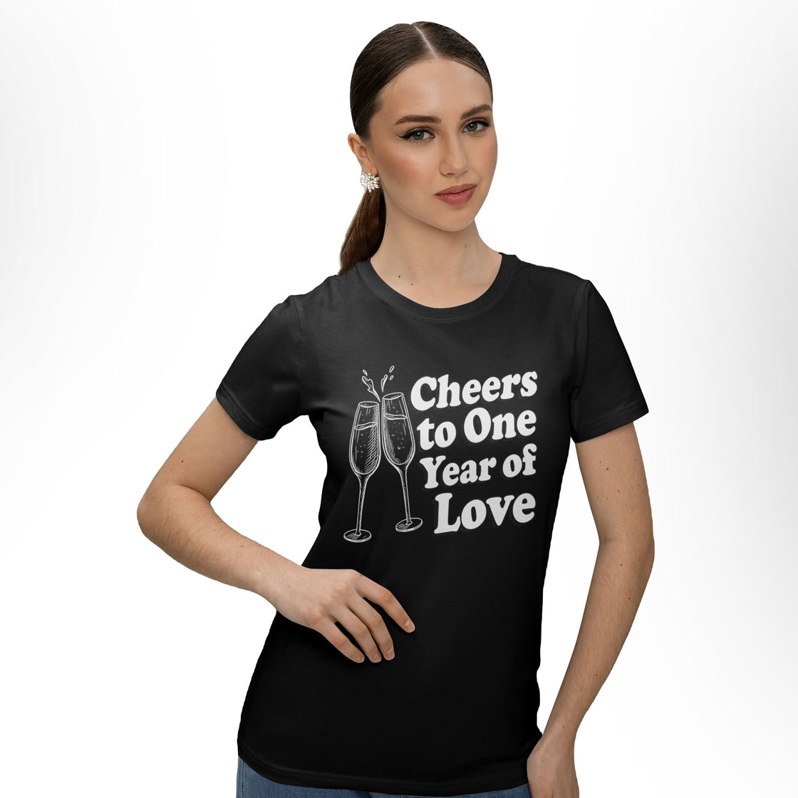 Cheers to One Year of Love β Outfit for Couples β Anniversary Gift Idea