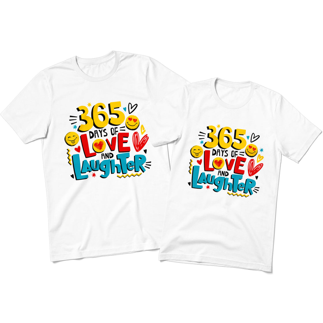 365 Days of Love and Laughter β Funny Couple Matching β Anniversary Gift Idea for Him & Her