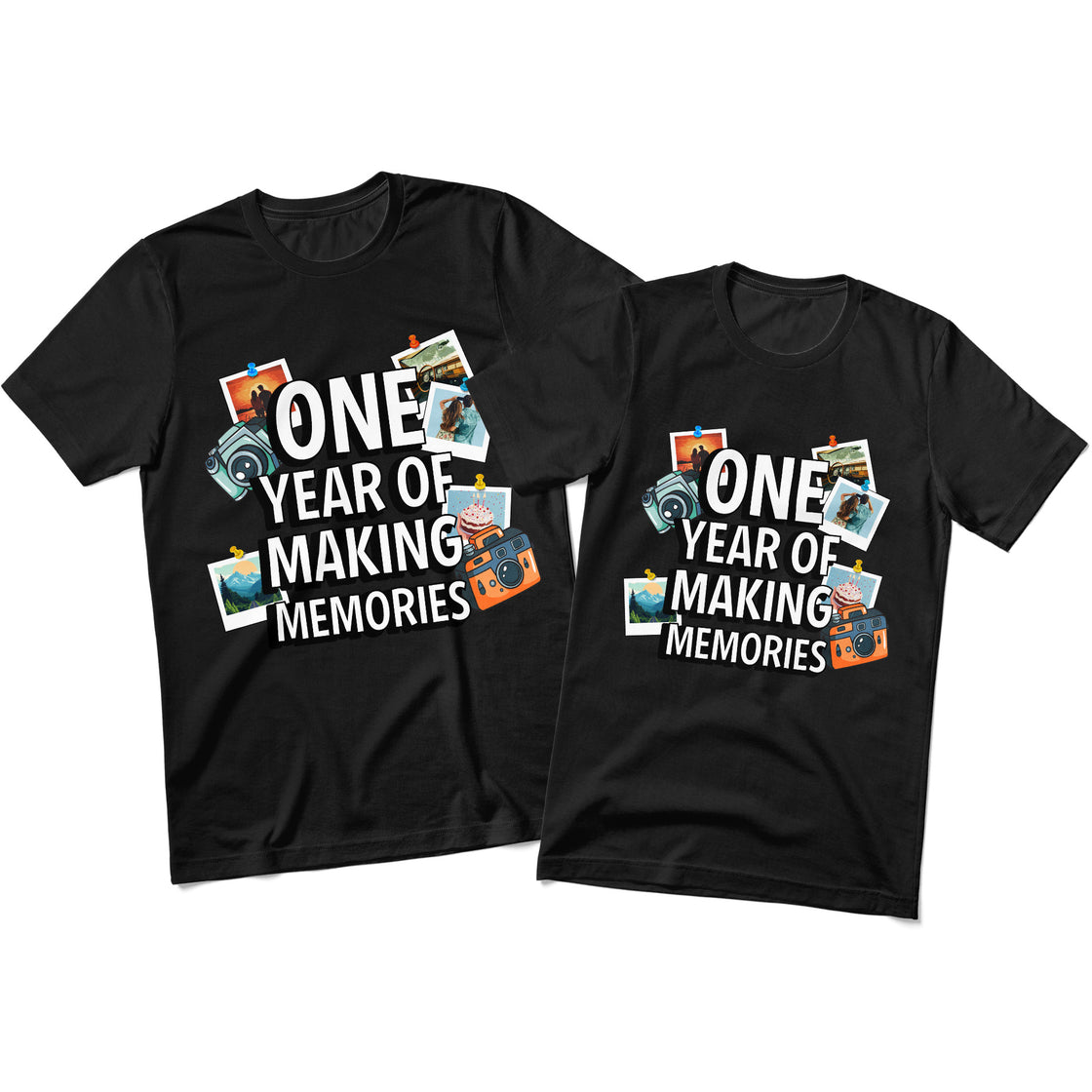 One Year of Making Memories – Matching Outfits for Couples – Perfect for 1st Anniversary