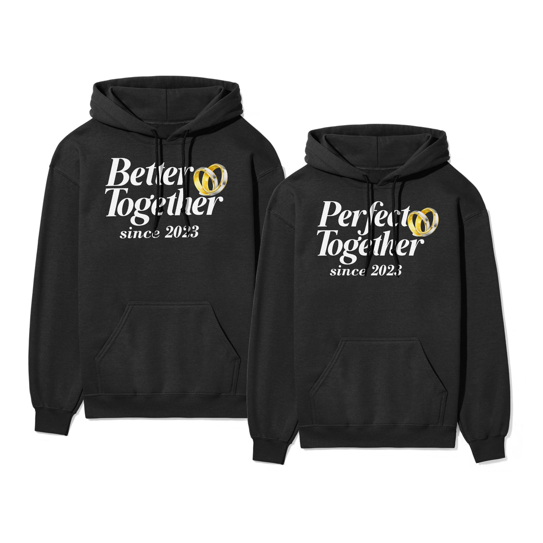 Better Together Since 2023 & Perfect Together Since 2023 - Matching Outfit for Couples