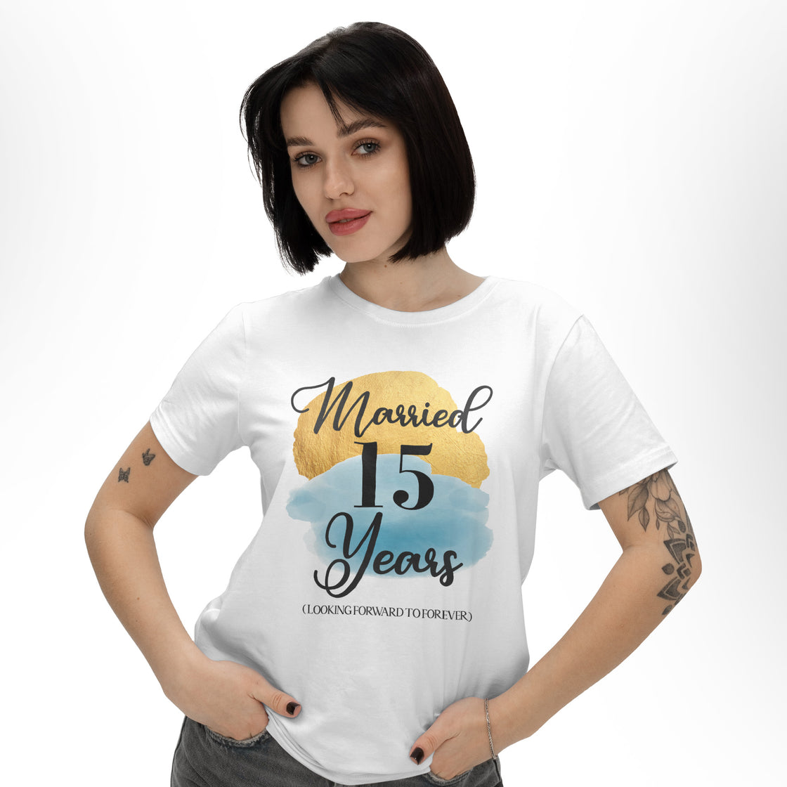 Married 15 Years Looking Forward to Forever β Celebrating 15 Years Together β Matching Outfit for Couples