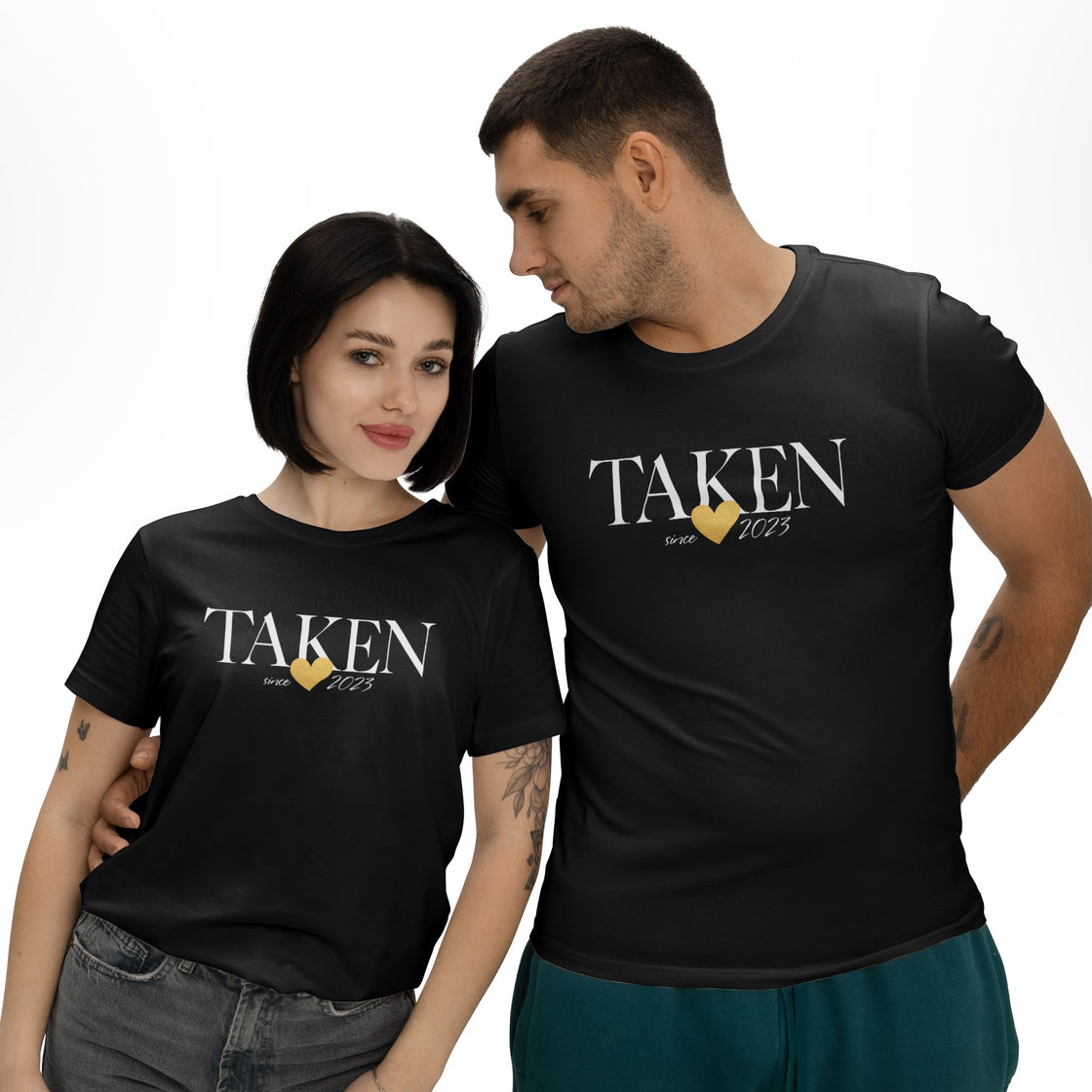 TAKEN Since 2023 β Minimalist Matching Outfit for Couples in Love