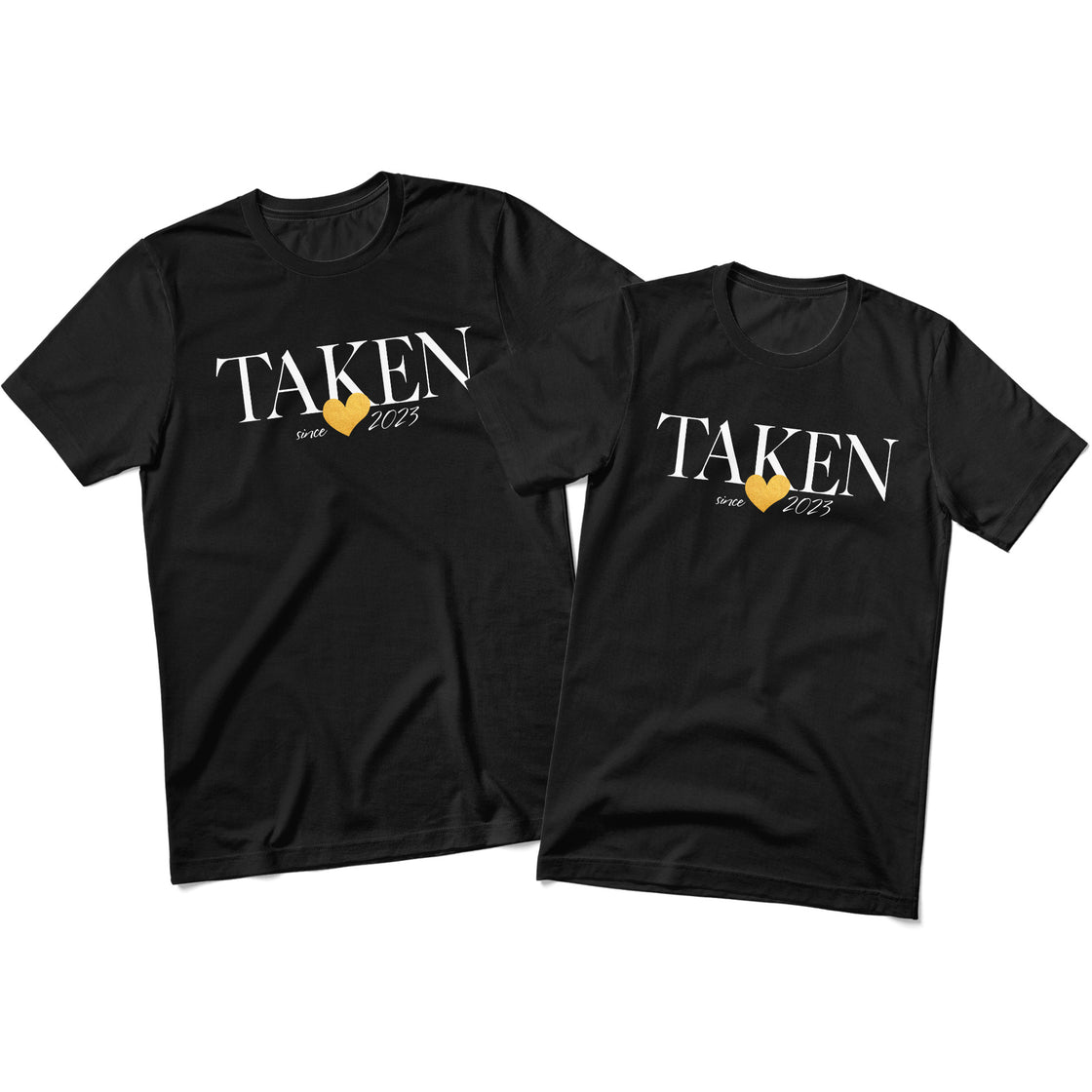 TAKEN Since 2023 β Minimalist Matching Outfit for Couples in Love