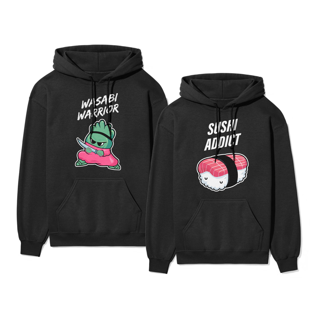 Wasabi Warrior & Sushi Addict - Matching Outfits for Couples Who Love Sushi π£