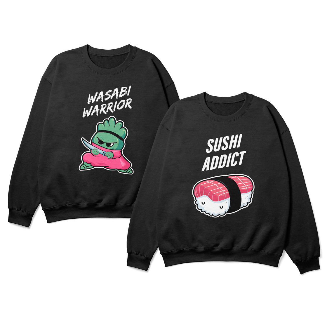 Wasabi Warrior & Sushi Addict - Matching Outfits for Couples Who Love Sushi π£