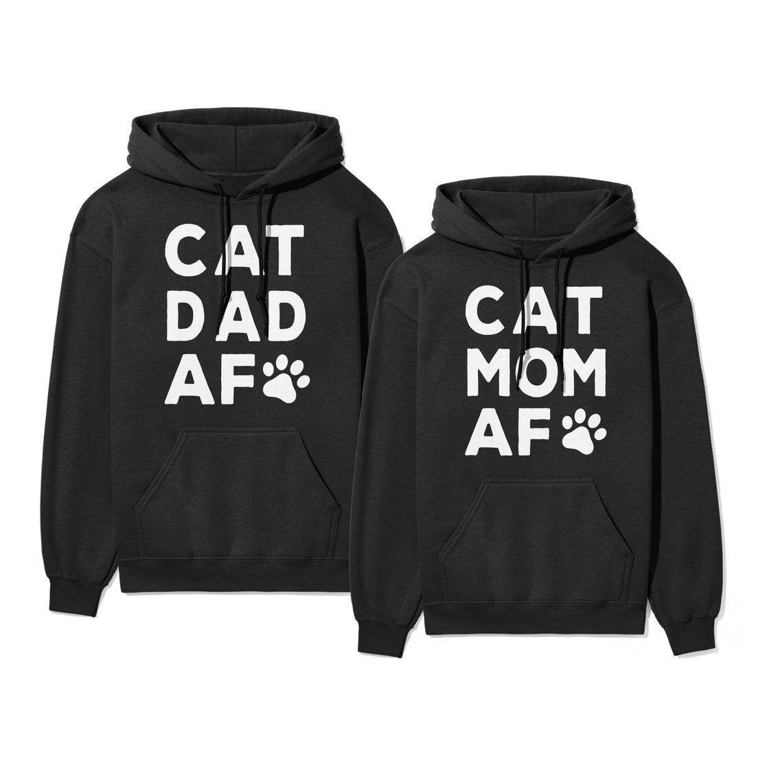 Cat Mom AF & Cat Dad AF β Matching Clothes for Couples Who Laugh Together