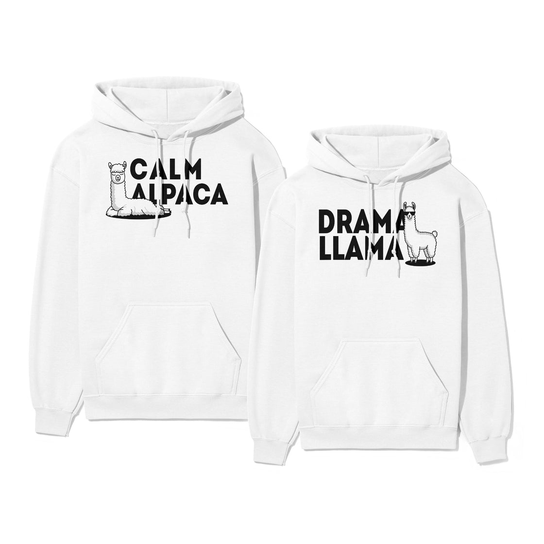 Calm Alpaca & Drama Llama β Funny Matching Outfit for His & Hers Moments
