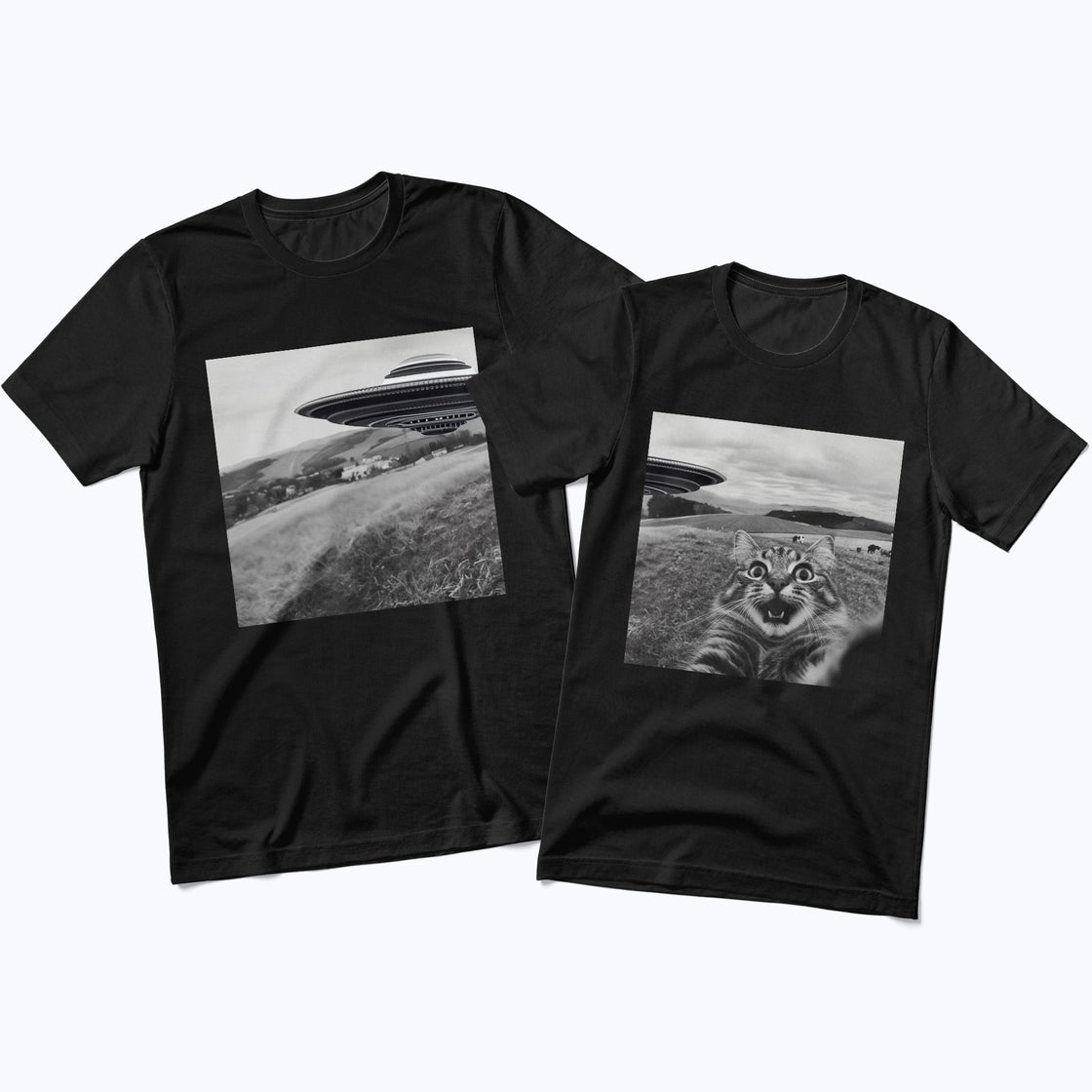 UFO Cat Panic β Funny Matching Outfit for His & Hers Moments