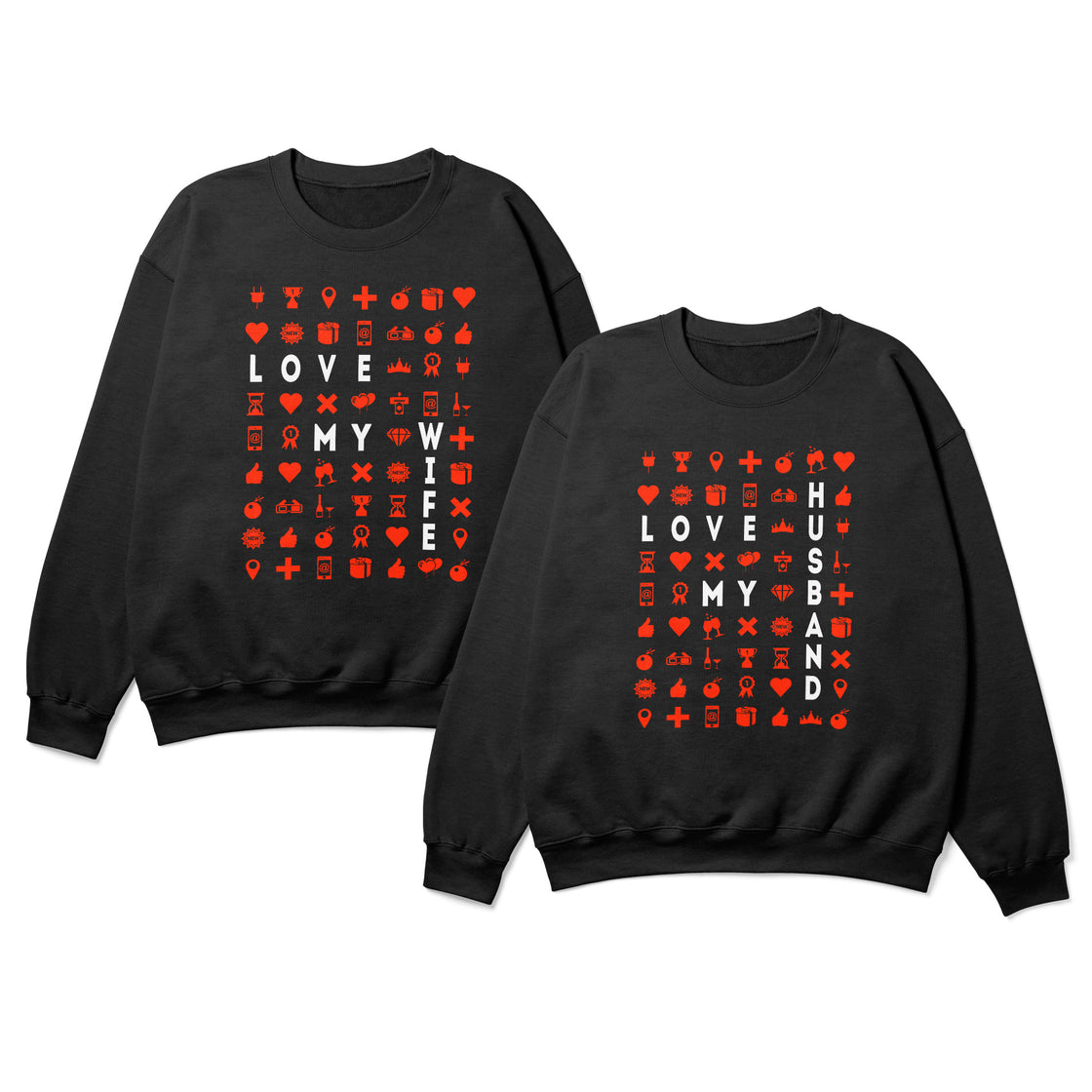 Love My Wife / Love My Husband – Matching Outfits for Wife & Husband with Style