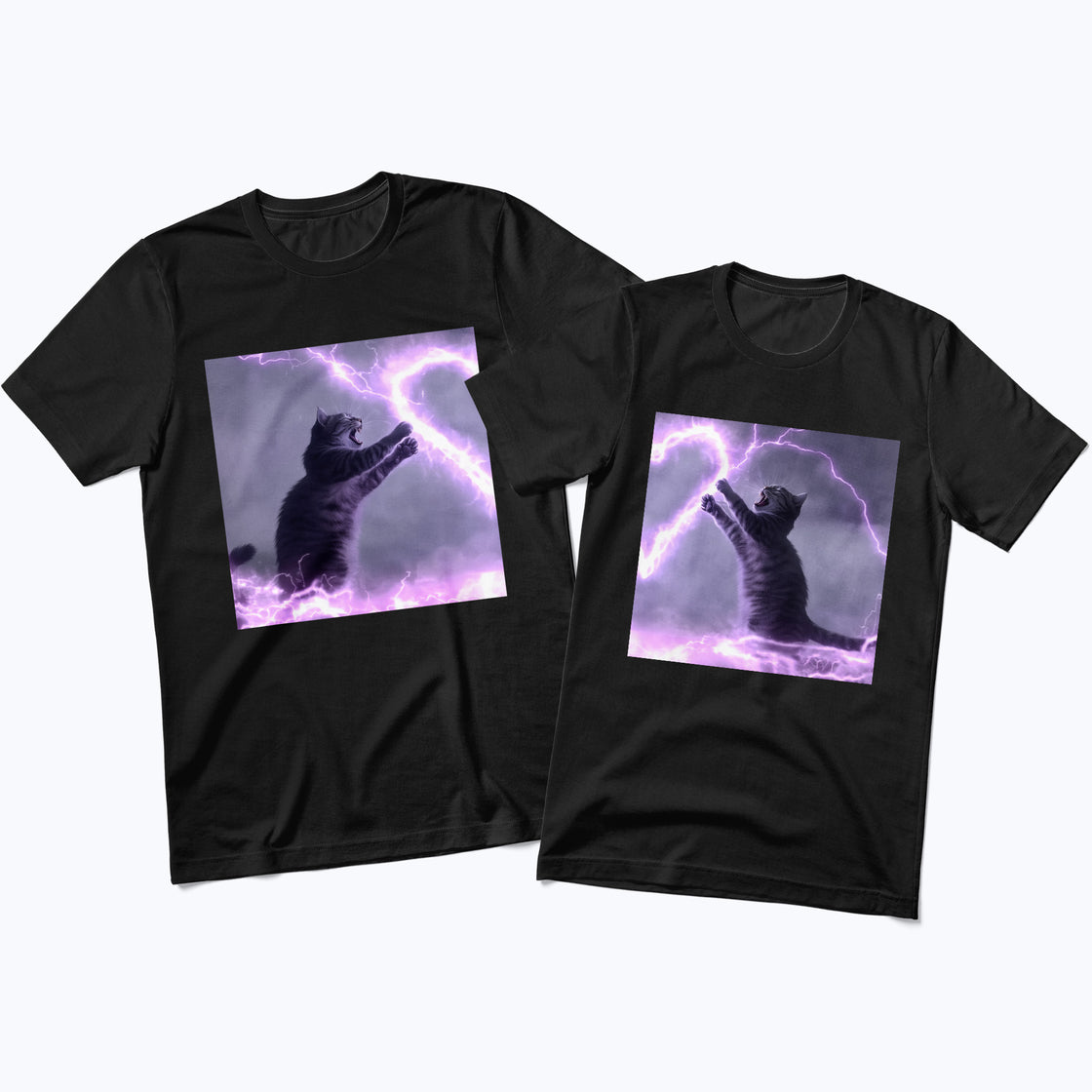 Electric Love Cats – Matching Clothes for Couples Who Laugh Together