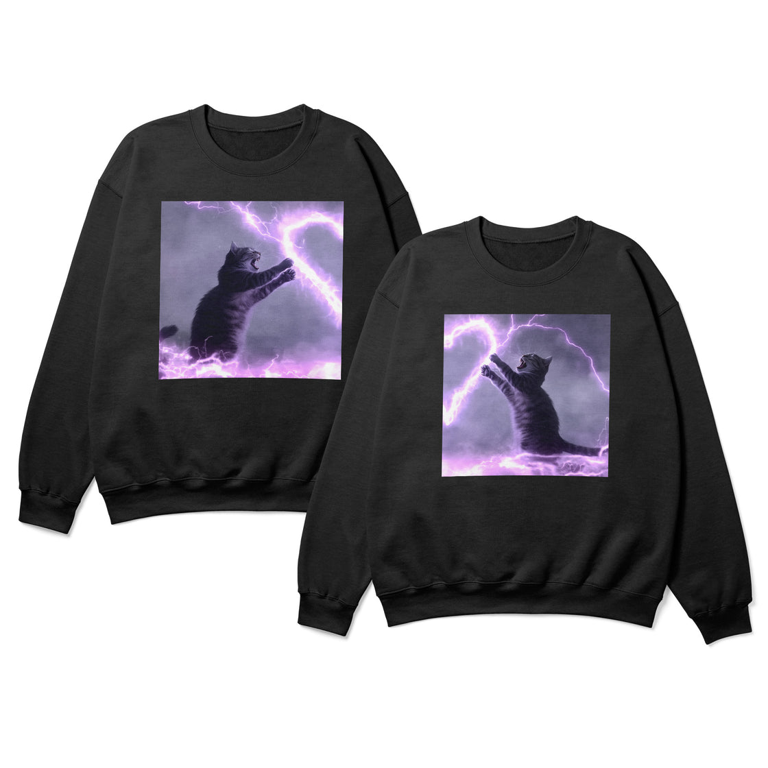 Electric Love Cats – Matching Clothes for Couples Who Laugh Together