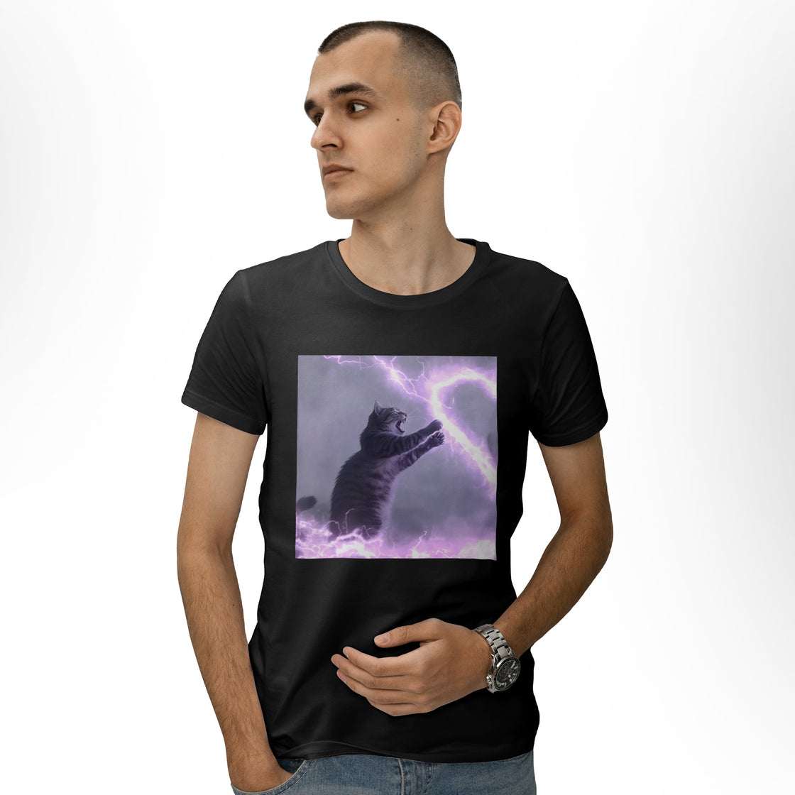 Electric Love Cats – Matching Clothes for Couples Who Laugh Together