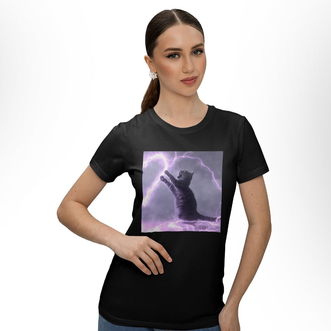 Electric Love Cats – Matching Clothes for Couples Who Laugh Together