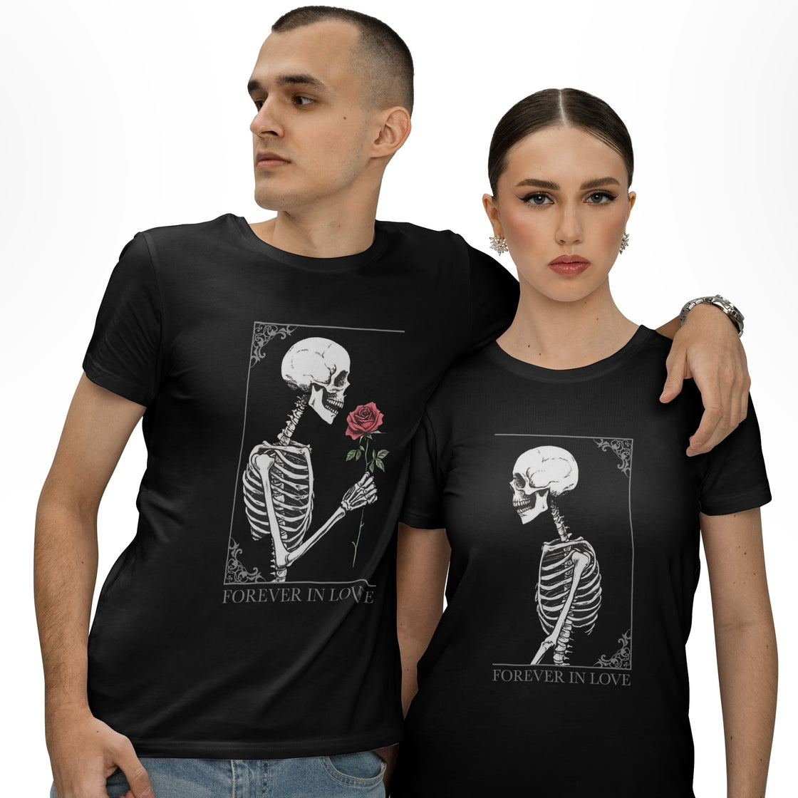Forever in Love Skeleton β Romantic Matching Looks Made for Two in Love