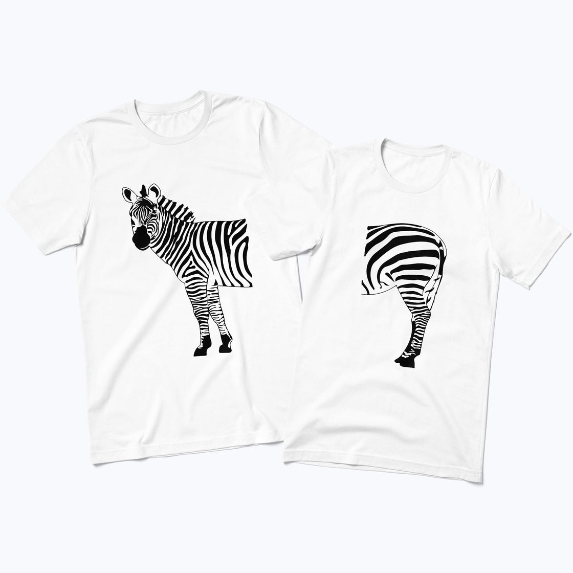Zebra Half & Half β Matching Couple Set That Says It All Without Words