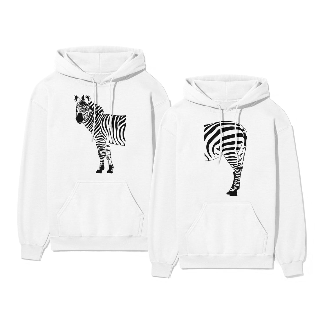 Zebra Half & Half β Matching Couple Set That Says It All Without Words