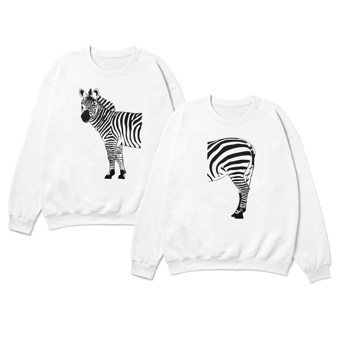 Zebra Half & Half β Matching Couple Set That Says It All Without Words
