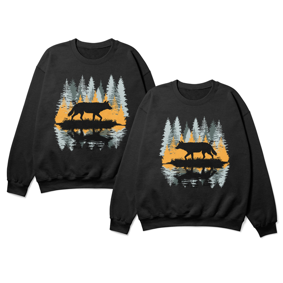 Loyal Like Wolves β Nature-Inspired Couple Outfit for the Wild at Heart