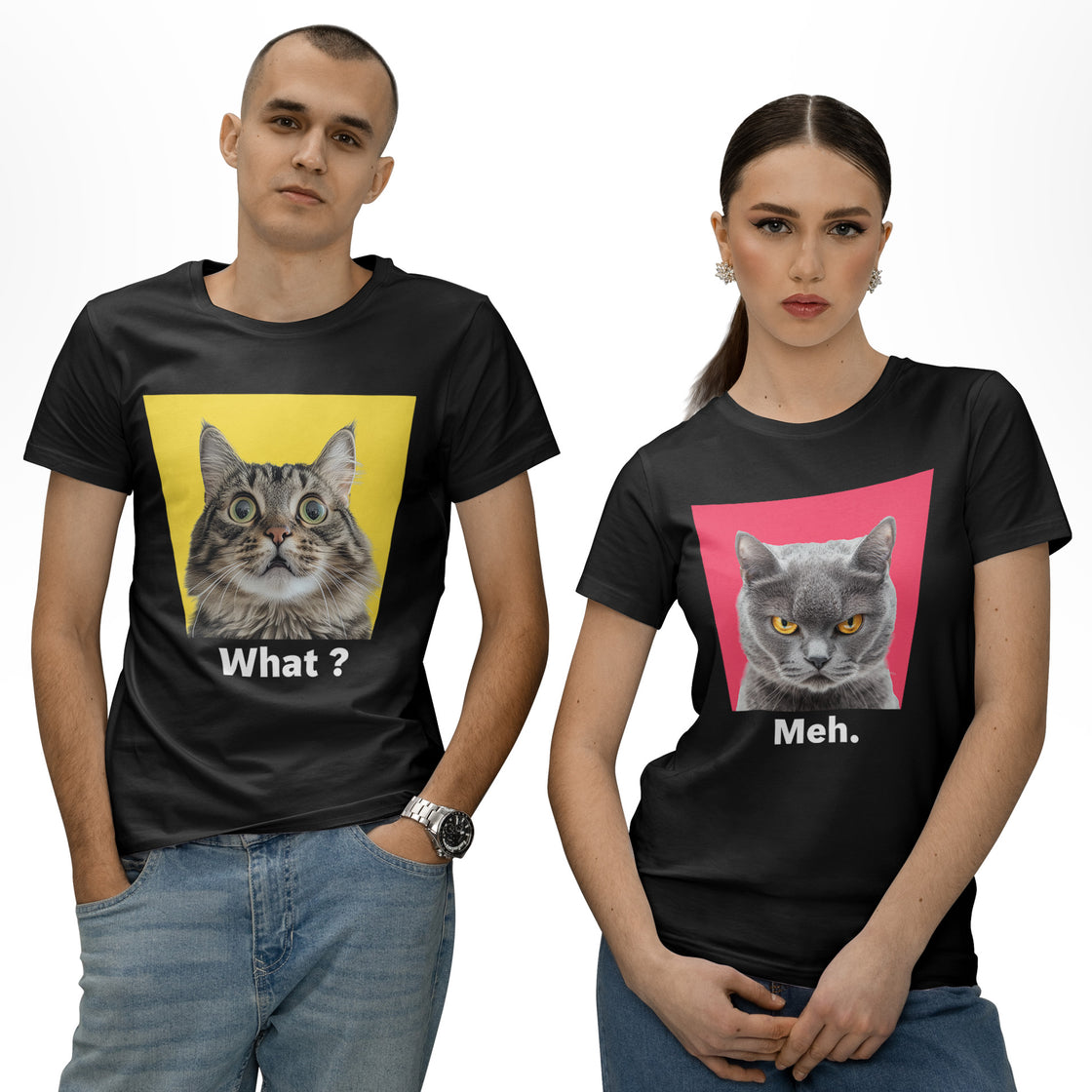 Funny Cat Combo β Funny His and Hers Outfit Set