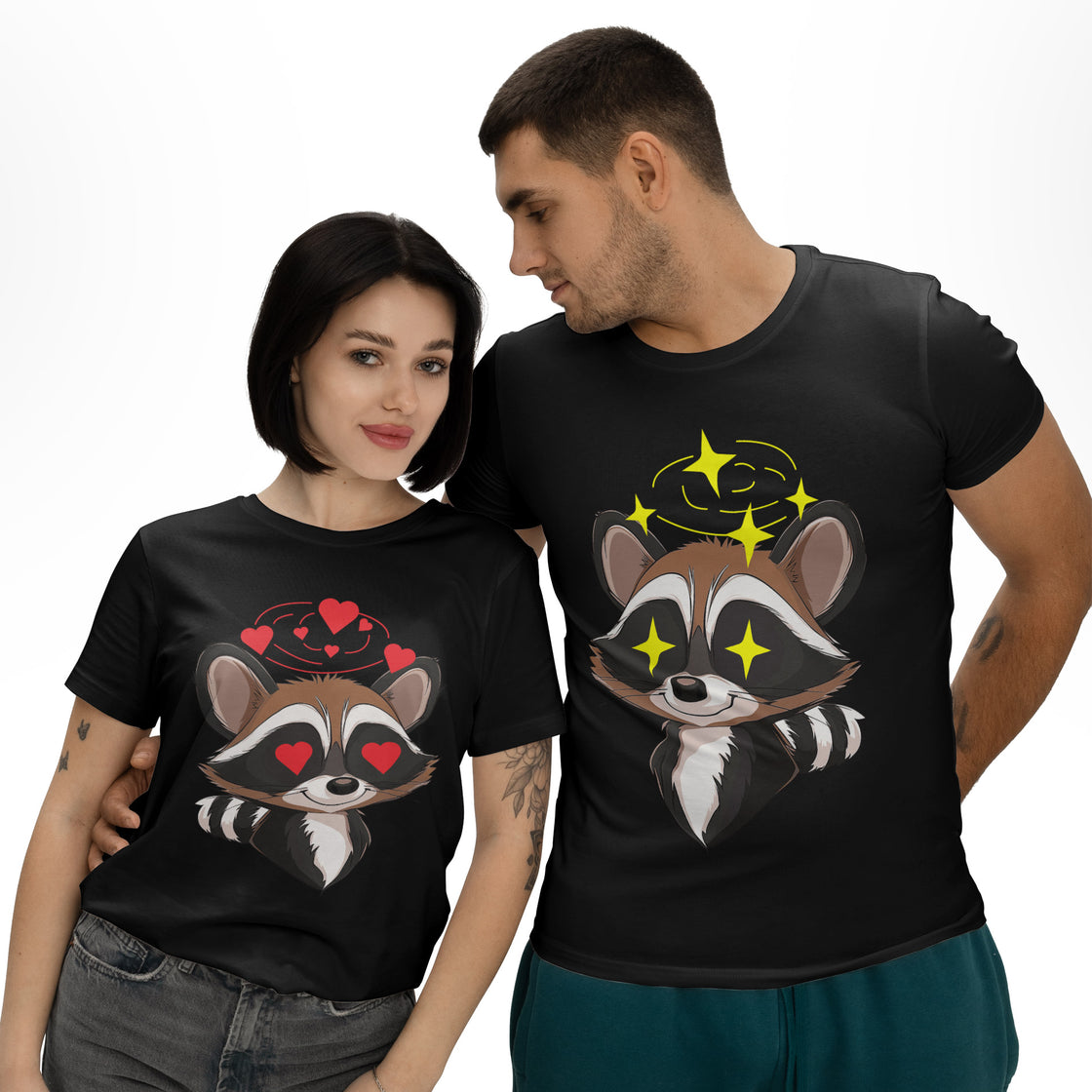 Cute Raccoon Love β Matching Duo Style for Couples Who Click