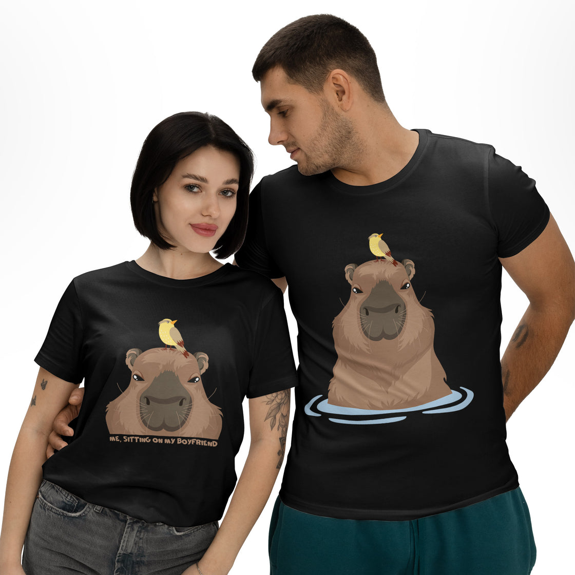 Funny Capybara Love β Funny His and Hers Outfit Set